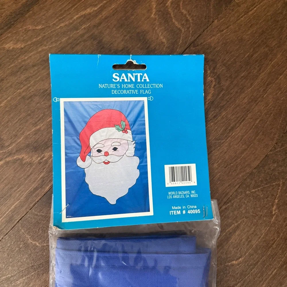 Santa Christmas House‎ Flag 28x40 Nylon Holiday Outdoor Decorative